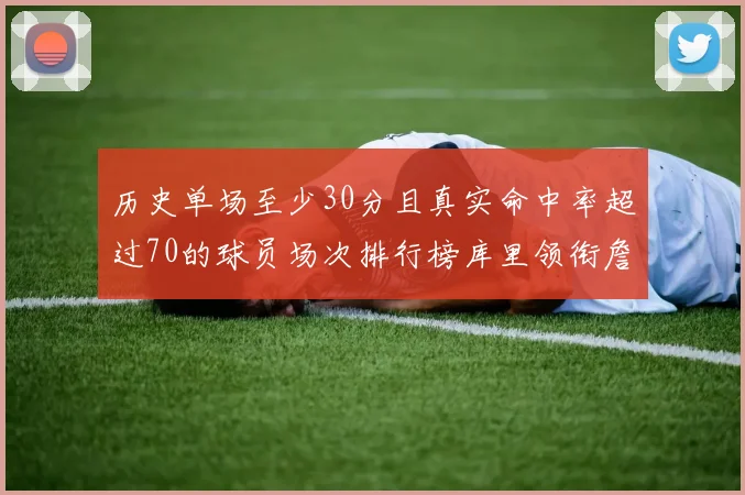 历史单场至少30分且真实命中率超过70的球员场次排行榜库里领衔詹姆斯杜兰特紧随其后